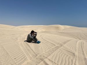 1-Luís Nachbin (diretor) no deserto do Catar